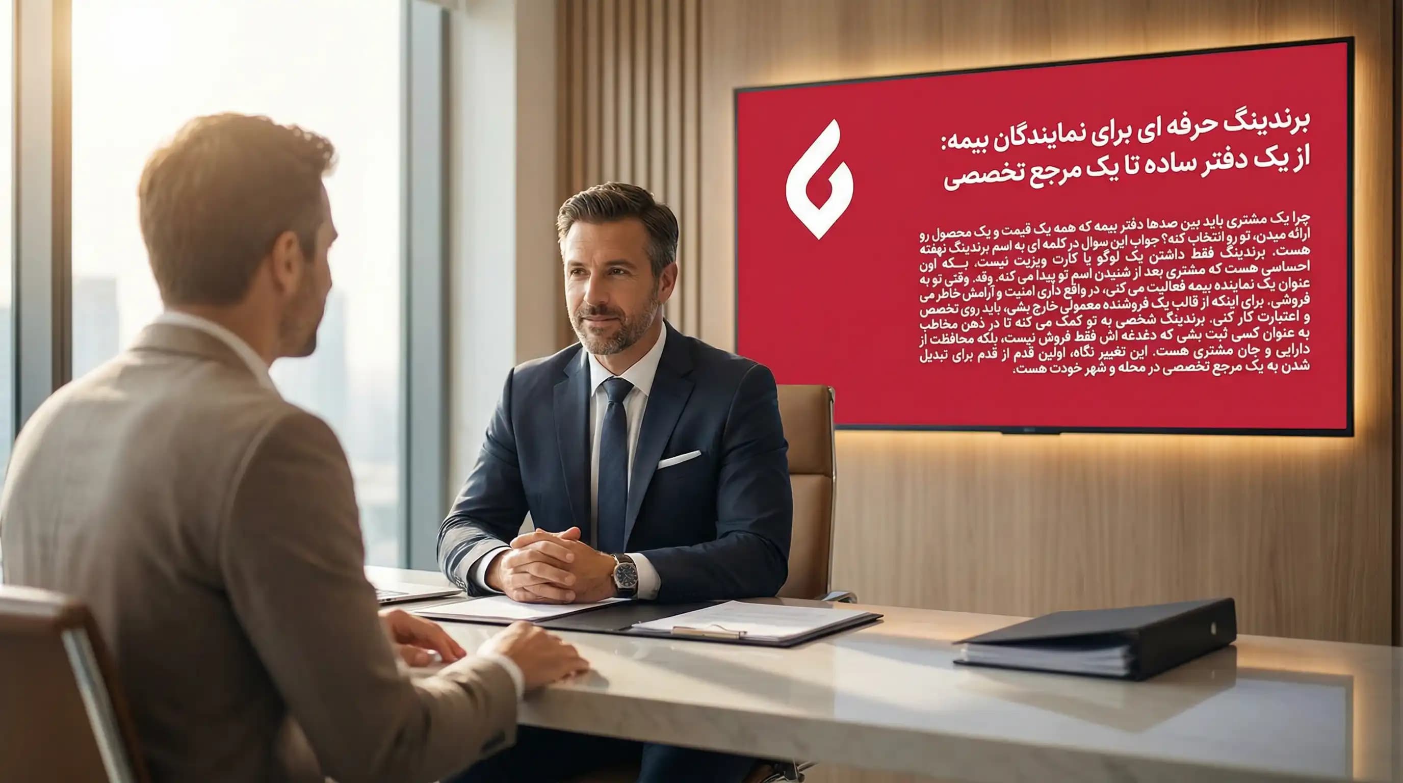 برندینگ حرفه ای برای نمایندگان بیمه: از یک دفتر ساده تا یک مرجع تخصصی