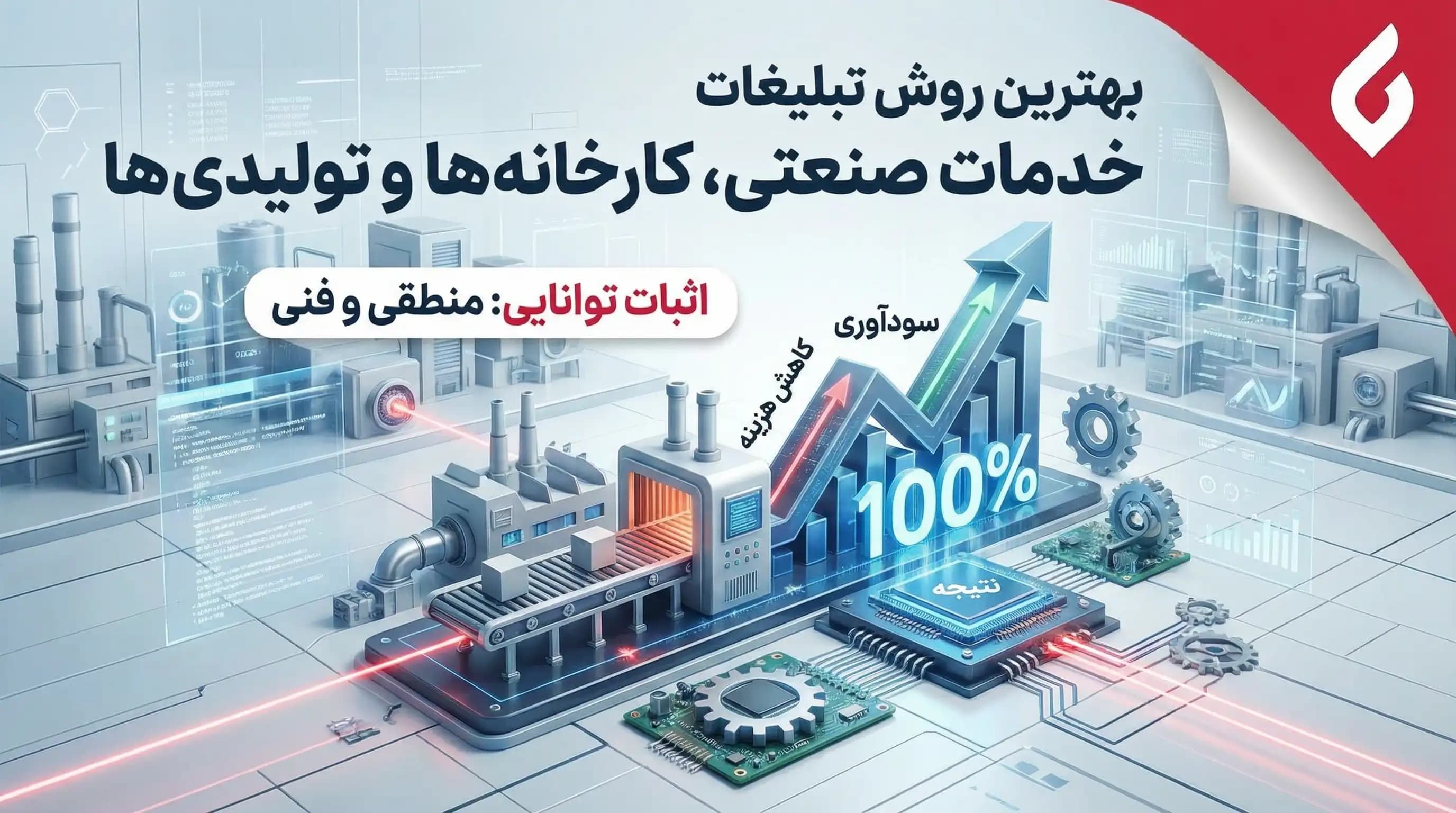 بهترین روش تبلیغات خدمات صنعتی، کارخانه ها و تولیدی ها | نتیجه 100%