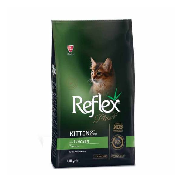 غذای خشک بچه گربه با طعم مرغ برند رفلکس پلاس Reflex Plus Kitten Chicken