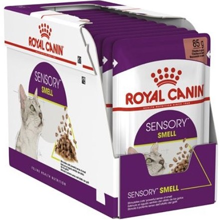 پوچ گربه بد غذا مدل گروی حساس به بو برند رویال کنین Royal Canin Sensory Smell Gravy